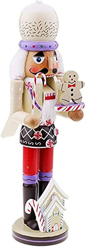 MOOZLE 35Cm Noël Casse-Noisette Cuisson Chef Bois Décoratif Table Figurine Décoration De Vacances pour Enfants Cadeaux