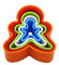 Cookie Cutter,5 PCS Biscuit Cutters Gingerbread Man Shape Cookie Cutter Shapes Food Cutter Cookie Molds Plastic Cake and Pastry Cutters for Cake Sandwich Fondant Candles Making
