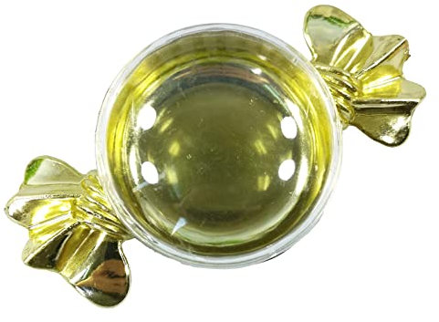 Kreative Hochzeits-Süßigkeits-Kasten Galvanisierte Gold- und Silberflache runde Süßigkeits-Kasten Glaswerk Frischhaltedosen 1040