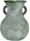 ZHIPINHUI 20,1 cm H grüne Vintage-Vase, Glas, doppelte Ohren, antike Vase, römische Kunst-Vase im frühen Mittelalter, einzigartige antike Marmor-Textur, Glasvase