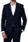 Hirschthal Business Anzugsakko Herren 2-Knopf Sakko Regular Fit - mit Kleidersack - Sakko Schwarzblau 48