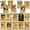 IOSCDH Anime Poster,17PCS Kopfgeld Gesucht Poster Anime Poster,O-ne-Piece Gesucht Poster,One Pie-ce Piraten Gesucht Poster,Kopfgeld Gesucht Poster,Poster Vintage（40cm*28.5cm）