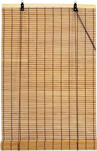 Cy.curtain bright Bambusrollo Bambus Rollo Sonnenschutz und Sichtschutz Rollo,für Fenster Und Türen,Blickdicht,Bambus Jalousien Innen,60x220CM