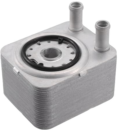 Partuto Motoröl-Kühler Nr. 038117021C - Getriebeöl-Kühler - für Volkswagen Passat 2004-2010 Aluminiumlegierung Silberton - 1 Stück