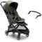 Bugaboo Butterfly Set ultrakompakter Reise-Kinderwagen inkl. Sicherheitsbügel für extra Komfort, klein & leicht, einhändig faltbar, City-Buggy für Babys ab 6 Monaten, Forest Green