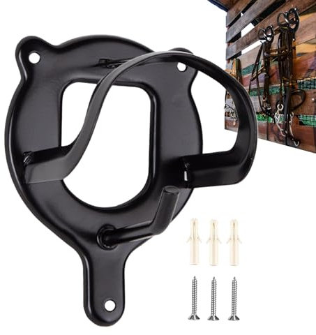 Bvizyelck Trensenhalter Für Pferden Metall Trensenhalter Mit Zusatzhaken Zum Aufhängen Von Trensen Pferden Zaumzeughalter Trensenhalters Für Pferdens, Reitstall, Sattelkammer