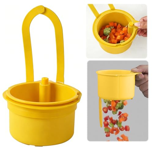 Colino per Lavello,Multifunzionale Scolapasta per Lavello con Bottone a Pressione,Staccabile Filtro Lavandino Cucina per Lavare,Organizzare in Cucina (Giallo)