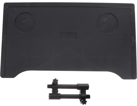 DIYEAH Abnehmbares Rollstuhltablett aus Bruchsicherem Kunststoff in Schwarz mit Verlängerter und Verbreiterter Fläche Einfach zu Montieren für Rollstühle und Heimstühle zum Essen