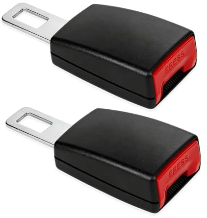 PYRUVAE 2 Pezzi Prolunga per Auto Universale, Accessori Auto Interni da 12cm, Estensione Robusta per Maggiore Comfort, Gancio di Ricambio Compatibile con la Maggior Parte dei Veicoli, Nero