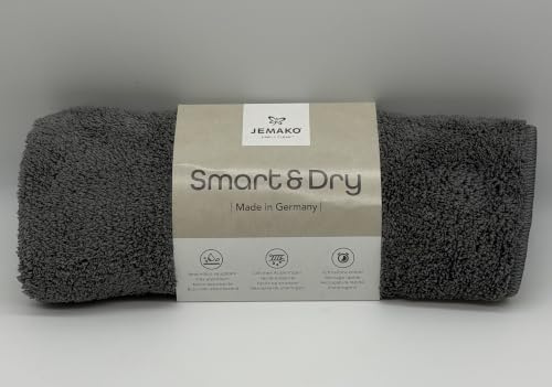 Jemako Smart & Dry Tuch 45x45 cm - das saugstarke Tuch - grau