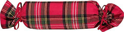 Erwin Müller Nackenrollenbezug rot Größe 40x15 cm Ø - hautsympathisch, atmungsaktiv, samtweich, 100% Baumwolle, mit Bindeband