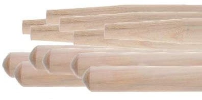 25x Besenstiele aus Kiefernholz 140cm Ø28mm, mit Konus