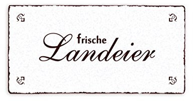 SCHILD Dekoschild « frische LANDEIER » Shabby Vintage Holzschild Türschild - Ei