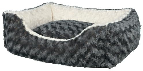 TRIXIE Kuschelbett Kaline 80 x 65 cm grau/Creme