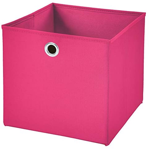 1 Stück Faltbox Pink 28 x 28 x 28 cm Aufbewahrungsbox faltbar
