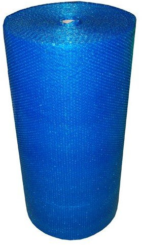 REALPACK® Luftpolsterfolie, 1 Rolle, blau, robust, Größe: Breite 750 mm x 100 m