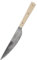 Battle-Merchant Essmesser mit Griff aus Knochen, 19 cm mit Scheide