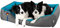 BedDog Hundebett XXL - Hundekissen - Hundekorb - Hundecouch - Hundesofa - Bezug abziehbar, Waschbar, für Mittel-Große Hunde