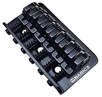 Babicz Full Contact Hardware Z Series 3 Hole Mount Hard Tail Electric Guitar Tailpiece (FCHZ3HTBK)