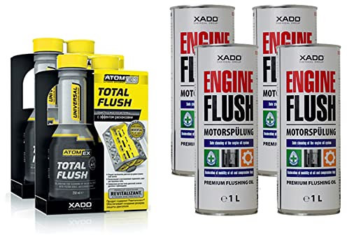 XADO Set 2 Limpiador de Motor + 2 Aceite de Enjuague