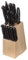 FIVE Simply Smart - Lot de 11 Couteaux & Bloc de Rangement Wood 34cm Noir