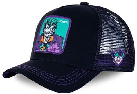 Capslab Joker DC Batman Black Purple Trucker Cap - One-Size