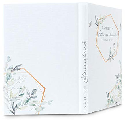 Hochzeitideal – Stammbuch der Familie Benita Nr. 507 Größe: 21,0 cm x 15,0 cm - Buchbinderleinen Stammbuch Hochzeit - Familienbuch Standesamt mit 6-Fach Ringmechanik Urkunden mit Behördenlochung
