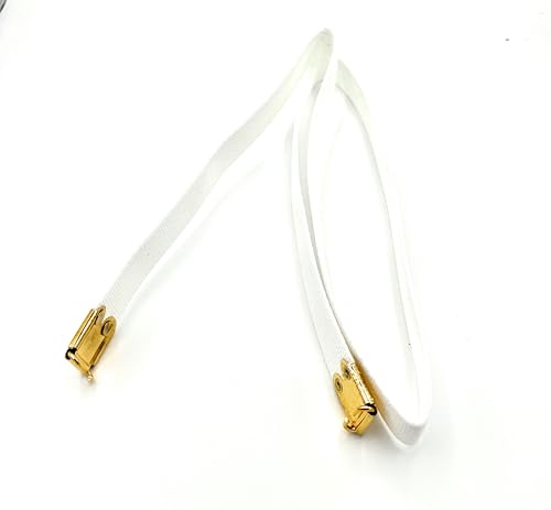 Sling White Courlene Rifle Slings Gold Fittings Ceremonial for SLR