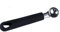 Vetrineinrete® Scavino per Frutta Melone Cucchiaio per Decorare e Scavare a Palline Frutta Utensili Cucina 1 Count Nero Acciaio 16,5 cm