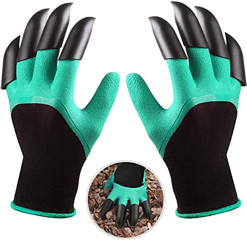 ACMEDE 2 Paar Garden Handschuhe mit Krallen, wasserdicht, Atmungsaktiv Gartenhandschuhe zum Graben und Pflanzen, beste Gartengeschenke für Damen und Herren