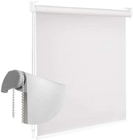 TENDEEVOLUTION - Tenda a Rullo Oscurante Mod. Rodano con Telo in PVC. Misura e Colori Personalizzabili, Manuale o Motorizzata. Tende a Rullo per Interni Oscuranti a Soffitto o Parete