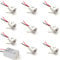 kpslucerna Mini LED Spots Einbaustrahler Deckenleuchte 9 Stück 12V 1W, die Einbaulampe, IP65 Spot, Eingebautes Deckenlicht Licht für Küche, Treppe, Schrank, Flur (Weiße hülle warm weiß 30°)
