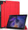 Dlahaby Funda para Samsung Galaxy Tab A8 10.5 2021,Flip Smart Cover en Cuero PU con Soporte Carcasa para Samsung Galaxy Tab A8 SM-X200 X205 X207 10,5 Pulgadas Table,Rojo