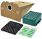 McFilter | 10 Staubsaugerbeutel + Aktivfiltersystem + Aktivkohlefilter geeignet für Vorwerk Tiger 251 252 Kobold VK251 VK252 Staubsauger | Set 13-tlg | VO 550