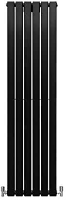 Radiador Panel Plano Lujoso 1600x420mm 160x42cm Negro Mate Calefacción Calefactor Vertical Horizontal Montaje Pared Cocina Salón Baño Cepillo Limpieza Kit Reparación GRATIS Garantía 15 Años