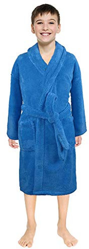 TDEOK Morgenmantel Kinder Jungen Bademantel Kinder MäDchen Baumwolle-Flauschiger Saunamantel Mit GüRtel Kinder-Bademantel Mit Kapuze Frottee-Kinderbademantel/Kuschelig Warm Pyjamas