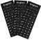 3pcs Englische Tastaturaufkleber, universeller schwarzer Aufkleber in Englisch, Computer -Tastaturaufkleber für eine schnellere Tastaturidentifikation, Gute Klebrigkeit (English)