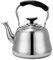 Tetera de acero inoxidable de 3 L, 4 L, 5 L, 6 L, 7 L, para el hogar y la cocina, hervidor de silbido, adecuado para todos los tipos de fogones/estufas, café esencial de cocina, té y espresso, 4 l