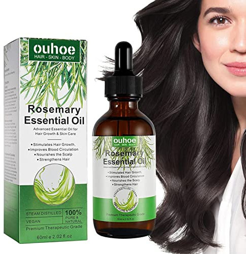 Rosemary Oil | Ätherisches Rosmarinöl Für Haare | 60ml Rosmarin Massageöl Für Nährt Kopfhaut, Körper Aromatherapie, Natürliches Veganes Öl Für Hautpflege, diffusor