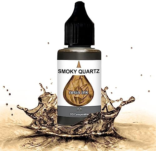 DD Composite Resin Inks Tinte Fluid Art Alkohol Ink hochkonzentriert Epoxidharz Kunst Design River Table Dish-Art, Menge:30ml, Resin Ink Color:SMOKY QUARTZ