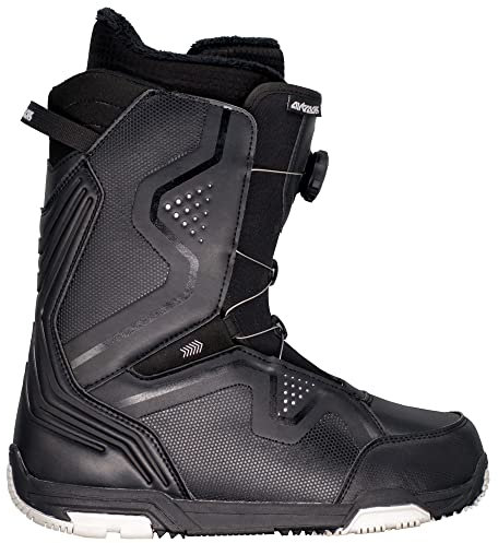Airtracks Bottes de snowboard pour homme Strong ATOP - Bottes de snowboard QL - Noir - 45