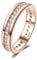 JewelryPalace Ringe Frauen Eheringe Ring Silber 925 Damen, Zirkonia Silberringe Trauringe Vorsteckring Hochzeitsringe Antragsring Memoirering Ewigkeitsring Ringe Set, Damen Schmuck Rosegold 48