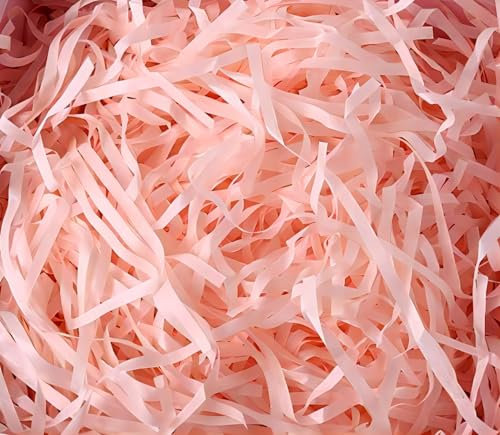 HXJDAM 150g Füllmaterial Geschenk, Geschreddertes Papier Für füllmaterial Geschenkbox, Füllmaterial Für Pakete, Festival Geschenk Dekoration.(Fleisch Rosa)