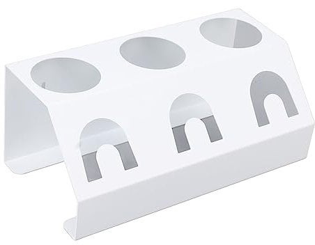 Soda-Flaschen-Abtropfgestell, 3 Löcher, Rostfrei, Soda-Flaschenhalter aus Eisen für die Küche (Weiss)