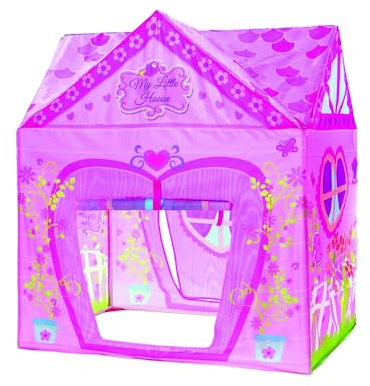 Sport1 Sweet Dreams Happysun Gartenhaus für Kinder | Kinderspielhaus für Garten/Innen | Kinderhaus mit Kunststoffrohrgestell zur einfachen Montage | Maße 95x72x110cm
