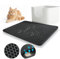 Baytion Cat Litter Mat, Litter Tray Mat 60 x 44 cm for Cat Litter Box and Cat Toilet, Double Layer Trapping Mat, Big Honeycomb Holes, Waterproof Urine Proof, EVA Material BPA Free (Black)