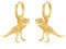 Dinosaurier Hoop Earrings Vergoldetes Sterling Silber Tyrannosaurus Rex Dangle Drop Huggie Earrings Schmuck für Frauen Mädchen