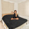 Sacred Weapon Wasserdichte Decke für Bett Intimität - Liebesdecke, Vergnügungsdecke, Spritzdecke - Absorbiert bis zu 1,4 kg - Schwarz