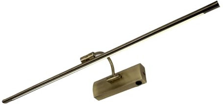 PAPUQ LED-Wandleuchte Lampen für Bilder, Spiegel, Wandbilder, 16 W, traditioneller und eleganter Stil, 3000 K, warmes Licht, antikes Bronze-Finish, Gelenk, 72 cm, mit Schalter