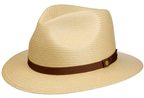 Stetson Fallkirk Traveller Toyo Strohhut Unisex UV-Schutz 40 Frühjahr Sommer Natur M (56-57 cm)